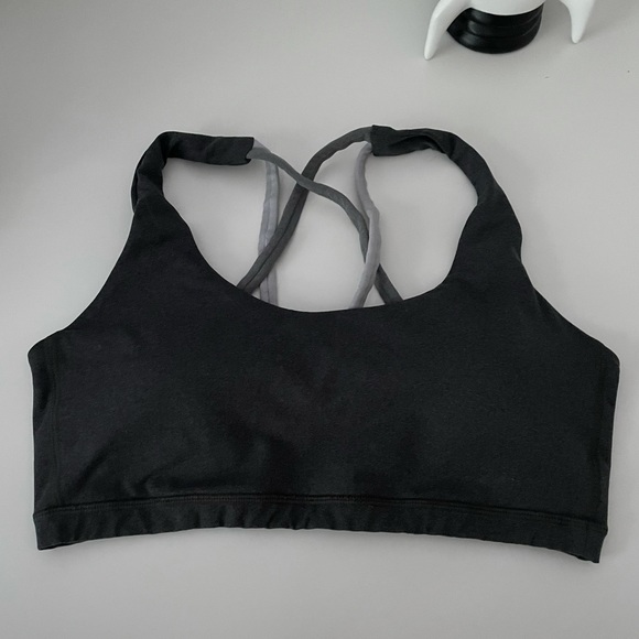 Reebok Sports Bra Grey - Picture 1 of 3